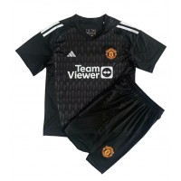 Camisa de time de futebol Manchester United Goleiro Replicas 3º Equipamento Infantil 2023-24 Manga Curta (+ Calças curtas)